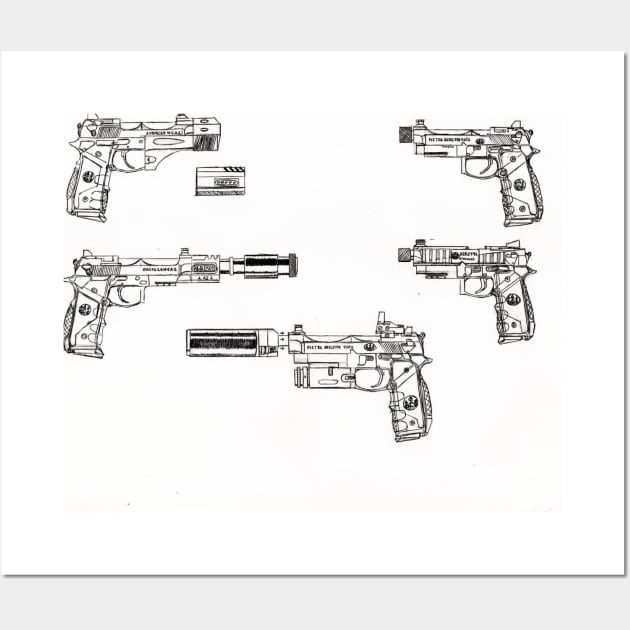 Beretta M97P Wall Art by JTmercronin